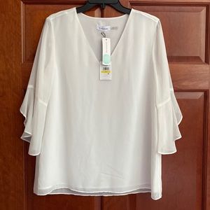 Calvin Klein Rauli Bell Sleeve Blouse